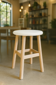 rond 4 pieds blanc 1